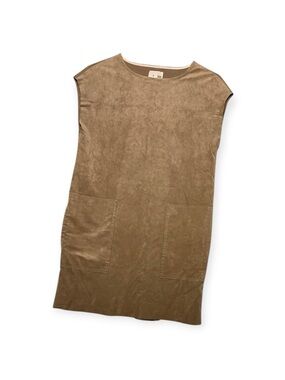 Women’s Aritzia Wilfred Free tan faux suede mini dress, size XXS
